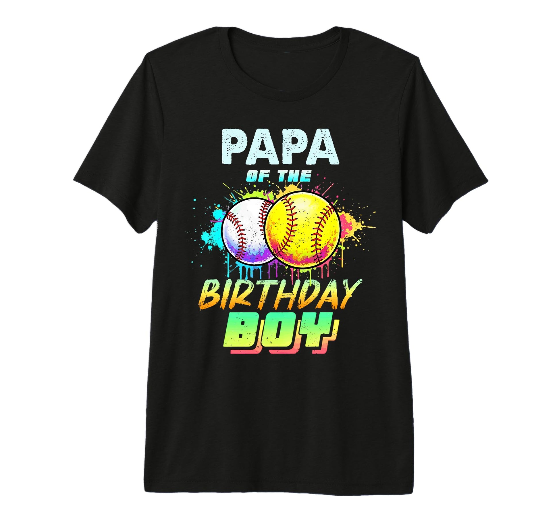 Papa Birthday Baseball Softball T-Shirt - Trendy Graphic for Adults - T-Shirt, Sweatshirt, Hoodie