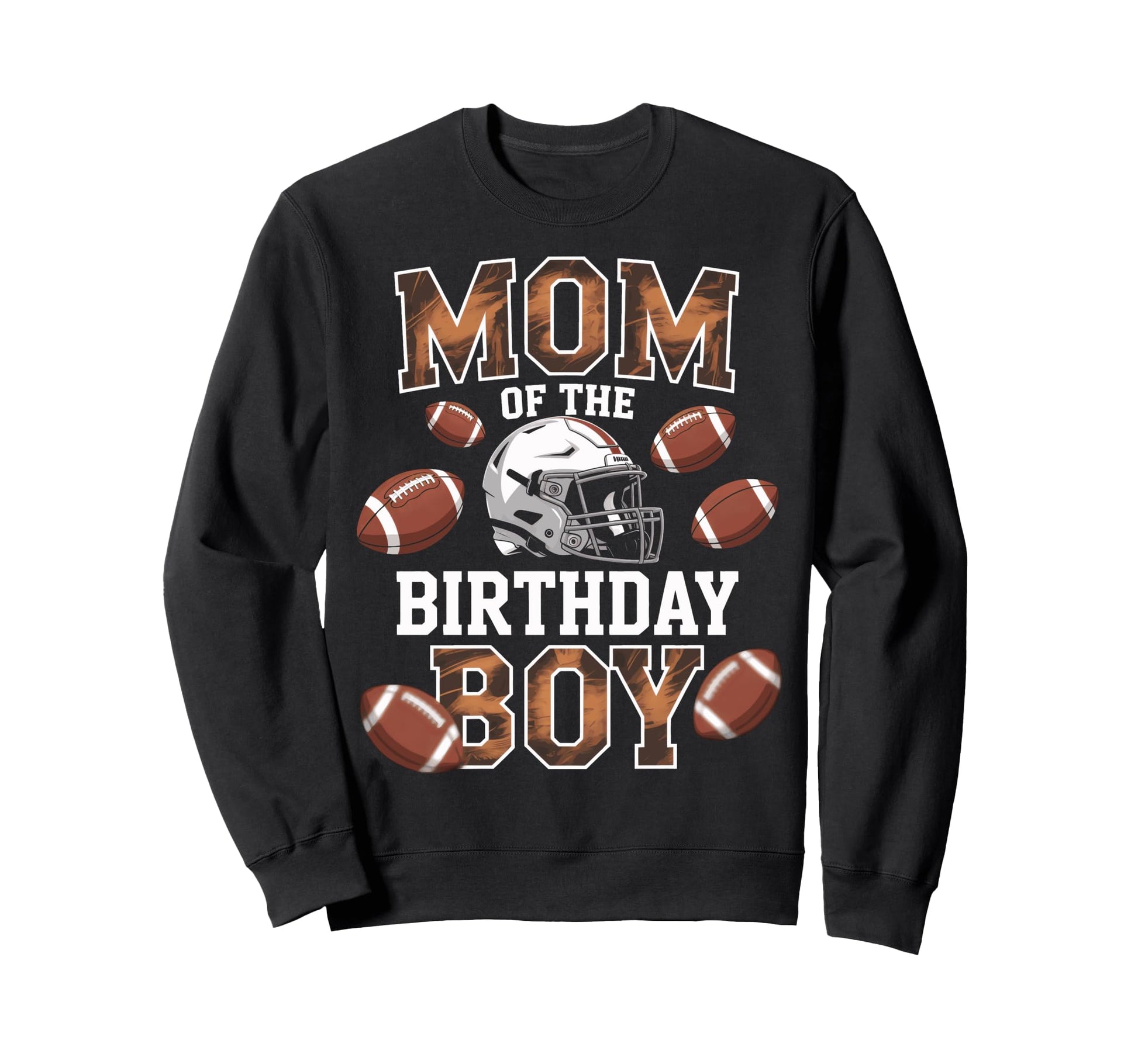 Football Mom Birthday Game Day Party Sweatshirt - Minimalist Print Unisex - T-Shirt, Sweatshirt, Hoodie