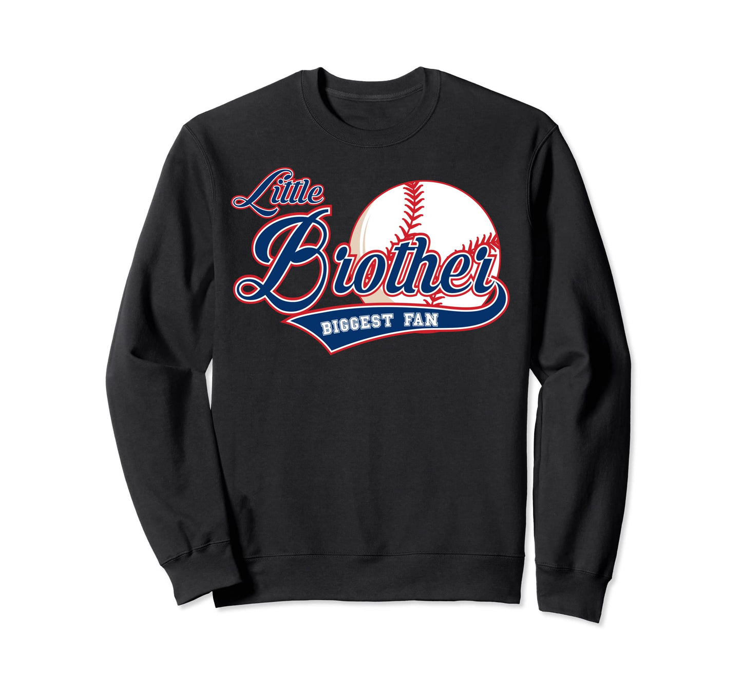 Little Brother Biggest Fan Sweatshirt - Minimalist Print Men Women - T-Shirt, Sweatshirt, Hoodie