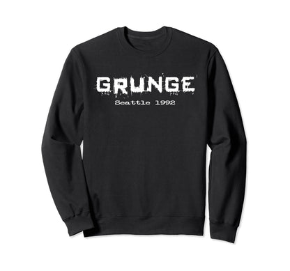 Grunge Seattle 1992 Alternative 90S Sweatshirt - Custom Art Print Unisex - T-Shirt, Sweatshirt, Hoodie