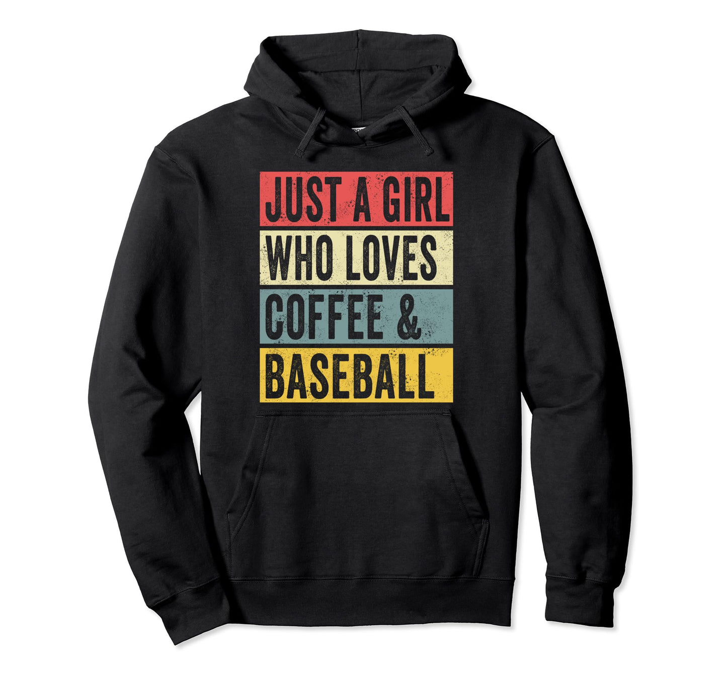 Just Who Loves Coffee And Baseball Hoodie - Fun Novelty Design for Adults - T-Shirt, Sweatshirt, Hoodie