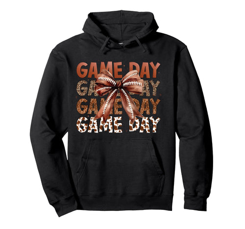 Football Lover Coquette Bow Game Day Hoodie - Unique Graphic for Adults - T-Shirt, Sweatshirt, Hoodie