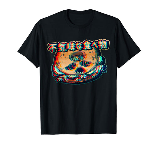 Creepy Food Bagel Snack Aesthetic T-Shirt - Aesthetic Graphic Men Women - T-Shirt, Sweatshirt, Hoodie