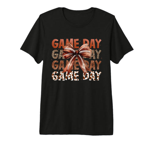 Football Lover Coquette Bow Game Day Fan T-Shirt - Graphic Print Men Women - T-Shirt, Sweatshirt, Hoodie
