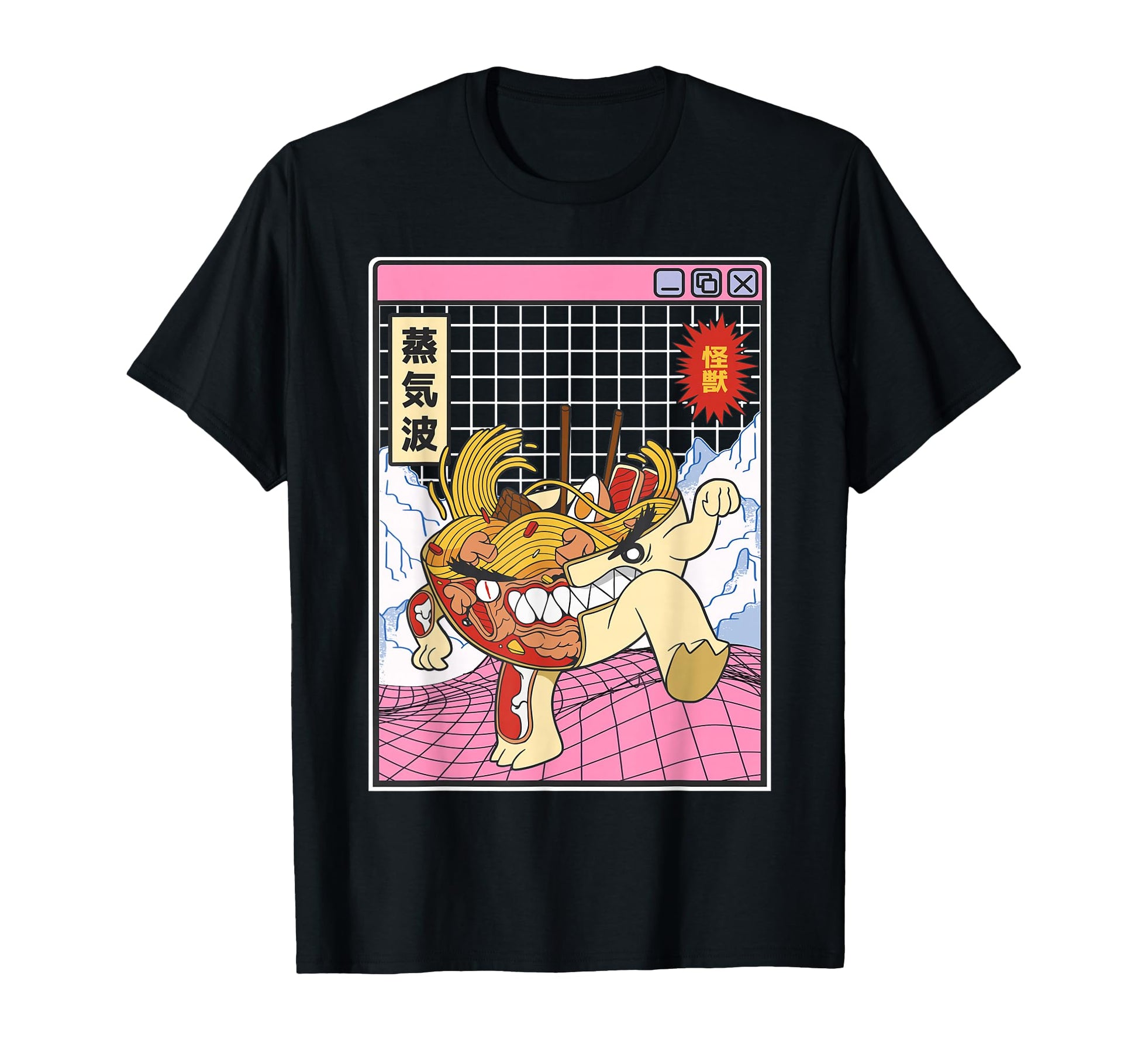 Ramen Noodles X Ray Kawaii Grid T-Shirt - Trendy Graphic for Adults - T-Shirt, Sweatshirt, Hoodie