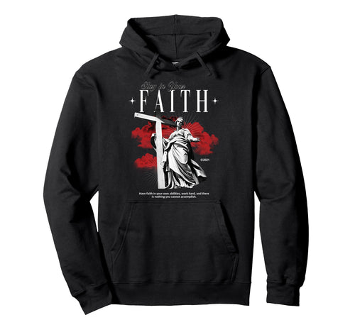 Stay Your Faith Sad Aesthetic Edgy Hoodie - Fun Novelty Design for Adults - T-Shirt, Sweatshirt, Hoodie