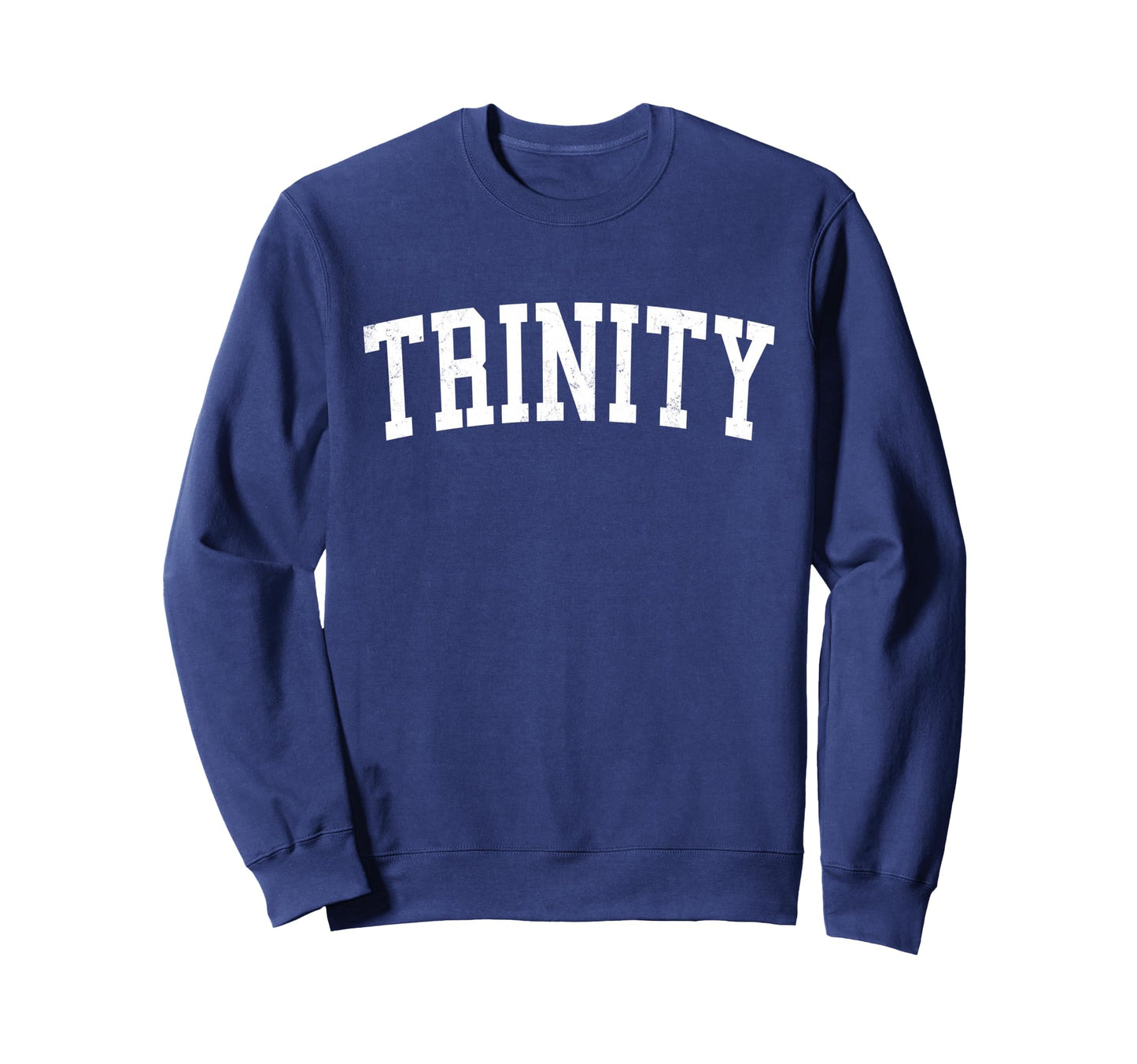 Trinity Fl Distressed White Sweatshirt - Minimalist Print for Adults - T-Shirt, Sweatshirt, Hoodie