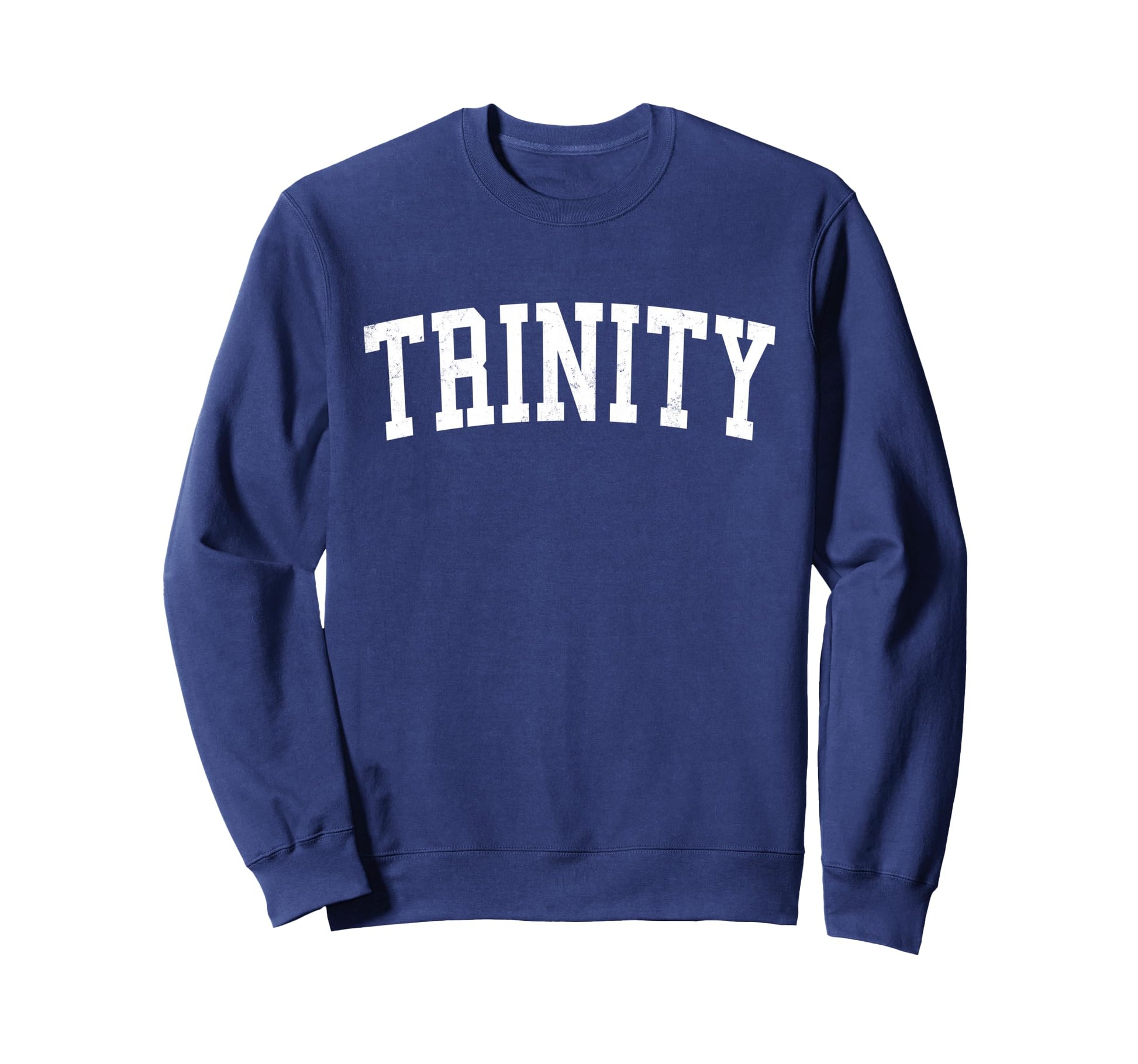 Trinity Fl Distressed White Sweatshirt - Minimalist Print for Adults - T-Shirt, Sweatshirt, Hoodie