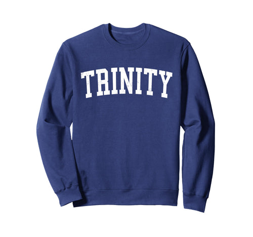 Trinity Fl Distressed White Sweatshirt - Minimalist Print for Adults - T-Shirt, Sweatshirt, Hoodie