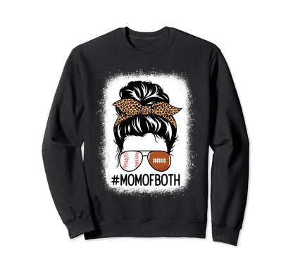 Mothers Day Football Baseball Sweatshirt - Casual Everyday Wear for Adults - T-Shirt, Sweatshirt, Hoodie