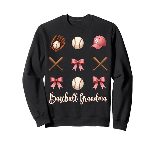 Baseball Grandma Funny Coquette Sweatshirt - Streetwear Style Men Women - T-Shirt, Sweatshirt, Hoodie