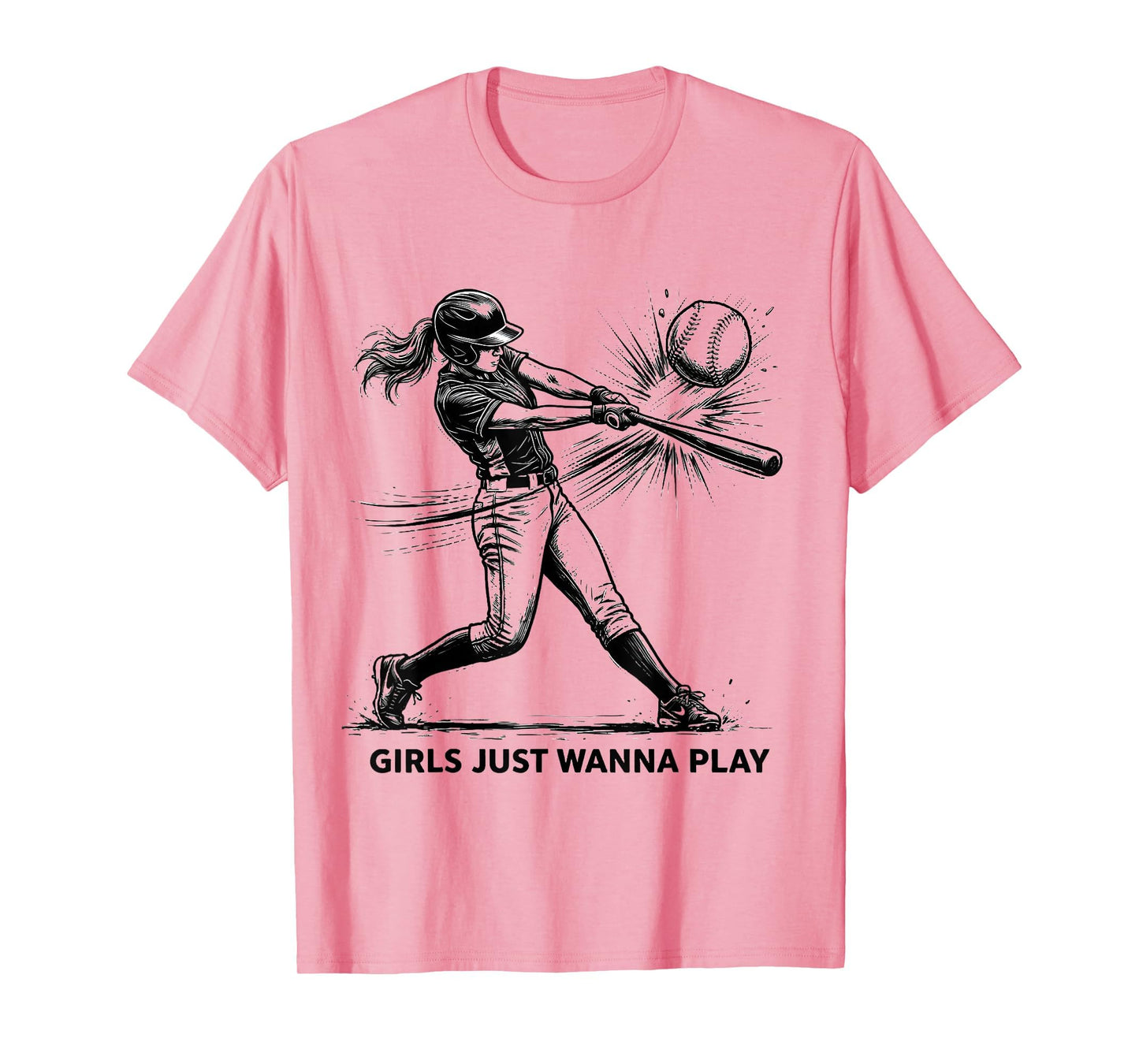 Just Wanna Play Baseball T-Shirt - Aesthetic Graphic Unisex - T-Shirt, Sweatshirt, Hoodie