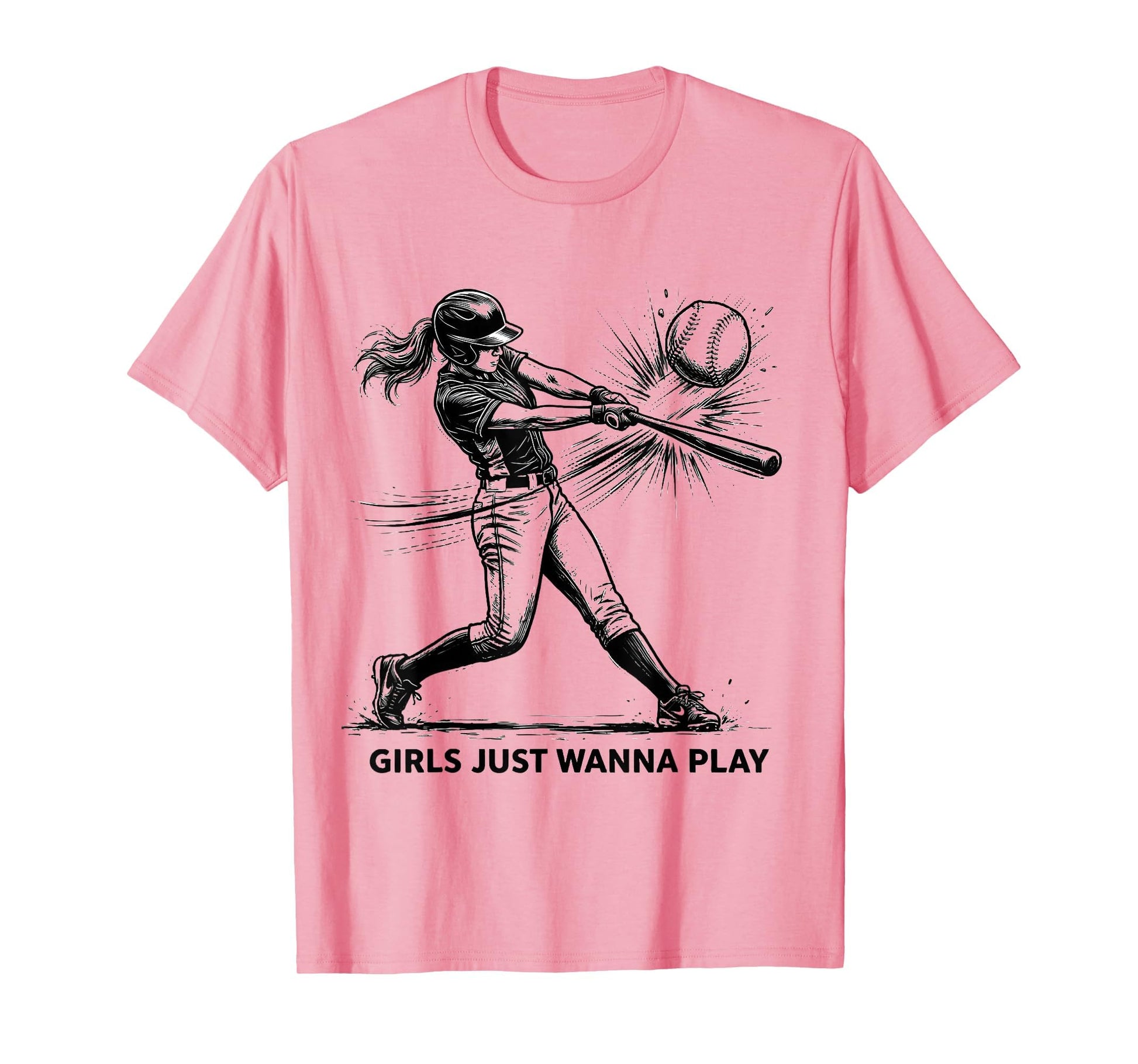 Just Wanna Play Baseball T-Shirt - Aesthetic Graphic Unisex - T-Shirt, Sweatshirt, Hoodie