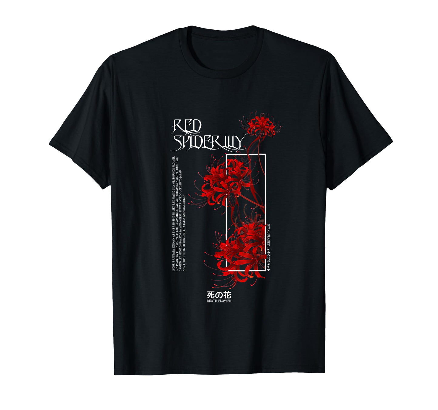 Japanese Red Spider Lily Soft Grunge T-Shirt - Aesthetic Graphic Men Women - T-Shirt, Sweatshirt, Hoodie