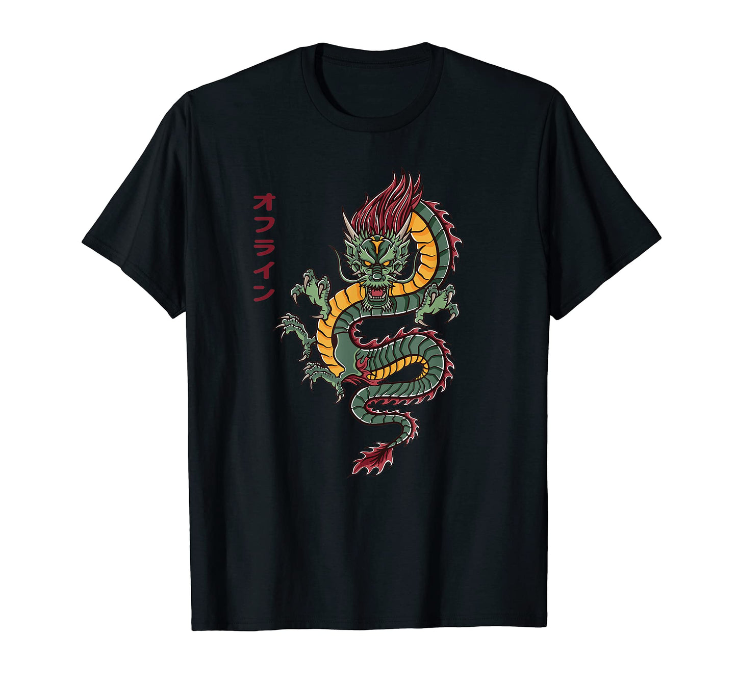 Chinese Asian Dragon Grunge Edgy T-Shirt - Streetwear Style Men Women - T-Shirt, Sweatshirt, Hoodie