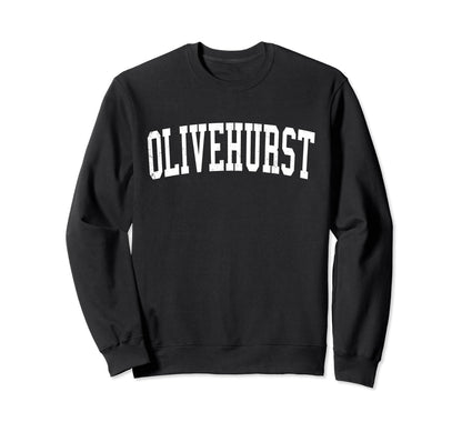 Olivehurst Ca Distressed White Sweatshirt - Fun Novelty Design for Adults - T-Shirt, Sweatshirt, Hoodie