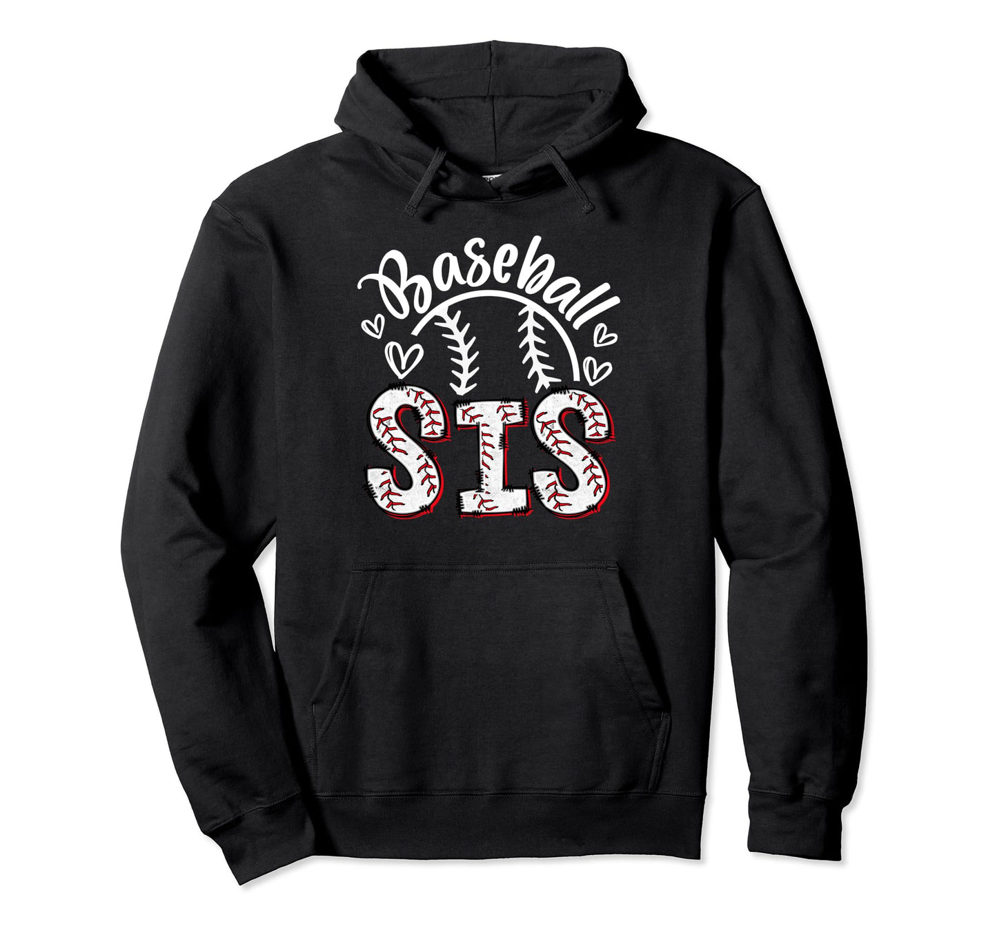 Baseball Sister Baseball Little Sis Hoodie - Novelty Apparel Men Women - T-Shirt, Sweatshirt, Hoodie