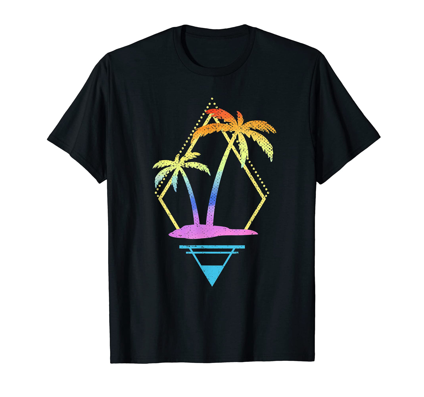 Art Palm Trees 90S 80S Aesthetic T-Shirt - Graphic Print Men Women - T-Shirt, Sweatshirt, Hoodie