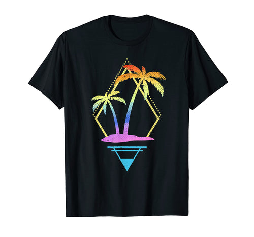 Art Palm Trees 90S 80S Aesthetic T-Shirt - Graphic Print Men Women - T-Shirt, Sweatshirt, Hoodie