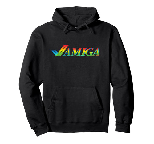 Amiga Tick Rainbow Computer Hoodie - Aesthetic Graphic Unisex - T-Shirt, Sweatshirt, Hoodie