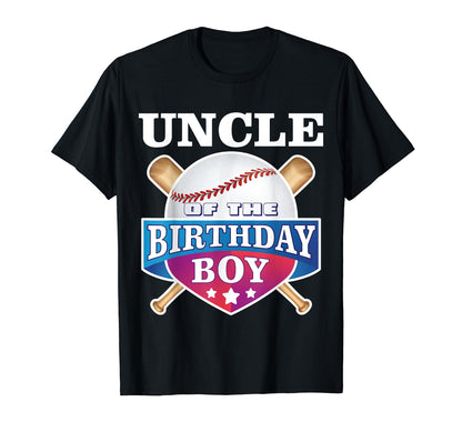 Uncle Birthday Baseball Bday Party T-Shirt - Unique Graphic for Adults - T-Shirt, Sweatshirt, Hoodie