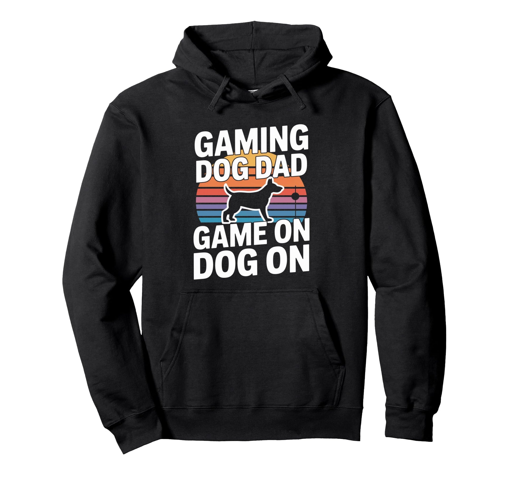 Funny Gaming Dog Dad Game Dog Hoodie - Fun Novelty Design Men Women - T-Shirt, Sweatshirt, Hoodie