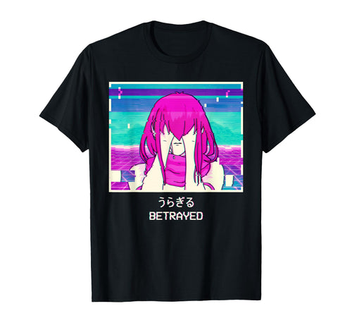 Emo Anime Japanese Vaporwave T-Shirt - Fun Novelty Design for Adults - T-Shirt, Sweatshirt, Hoodie
