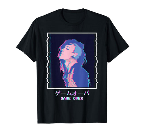 Game Over Anime Punk Emo Sad T-Shirt - Casual Everyday Wear Men Women - T-Shirt, Sweatshirt, Hoodie
