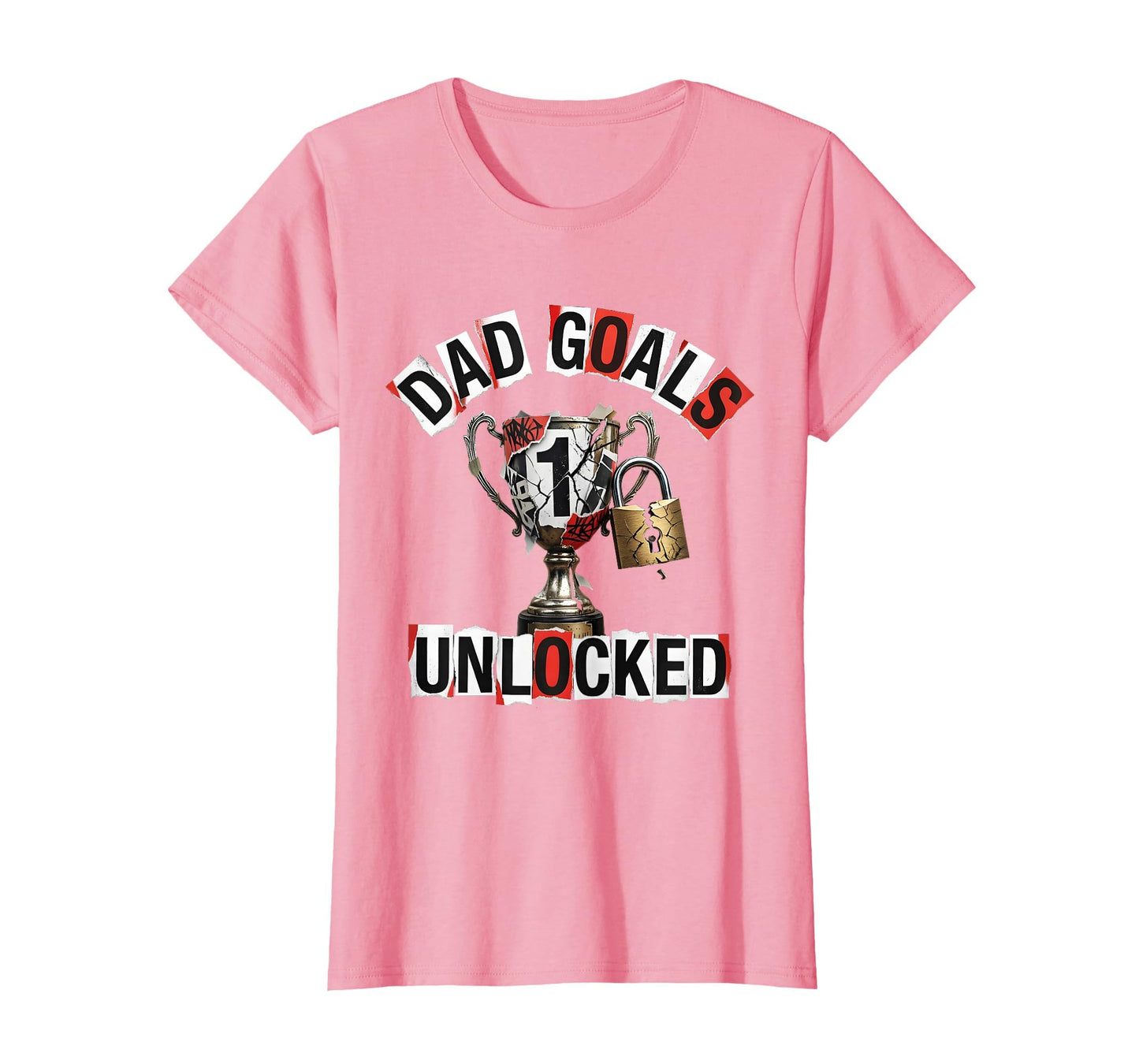 Dad Goals Unlocked Fathers Day T-Shirt - Minimalist Print for Adults - T-Shirt, Sweatshirt, Hoodie