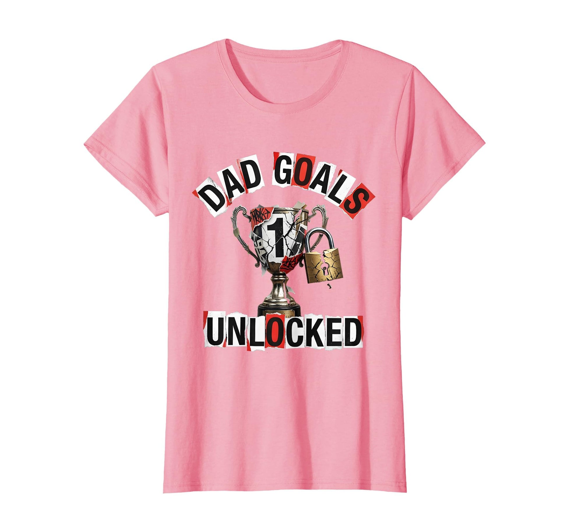 Dad Goals Unlocked Fathers Day T-Shirt - Minimalist Print for Adults - T-Shirt, Sweatshirt, Hoodie