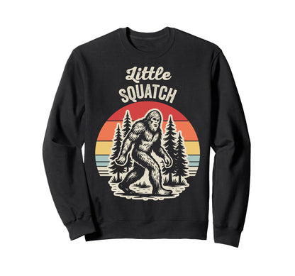 Little Squatch Bigfoot Rainbow Sweatshirt - Casual Everyday Wear Unisex - T-Shirt, Sweatshirt, Hoodie