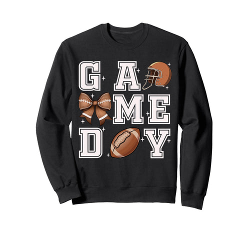 Football Coquette Bow Gameday Sweatshirt - Aesthetic Graphic Men Women - T-Shirt, Sweatshirt, Hoodie