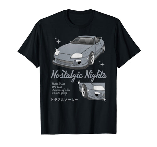 Nostalgic Nights Aesthetic Japanese T-Shirt - Streetwear Style Men Women - T-Shirt, Sweatshirt, Hoodie