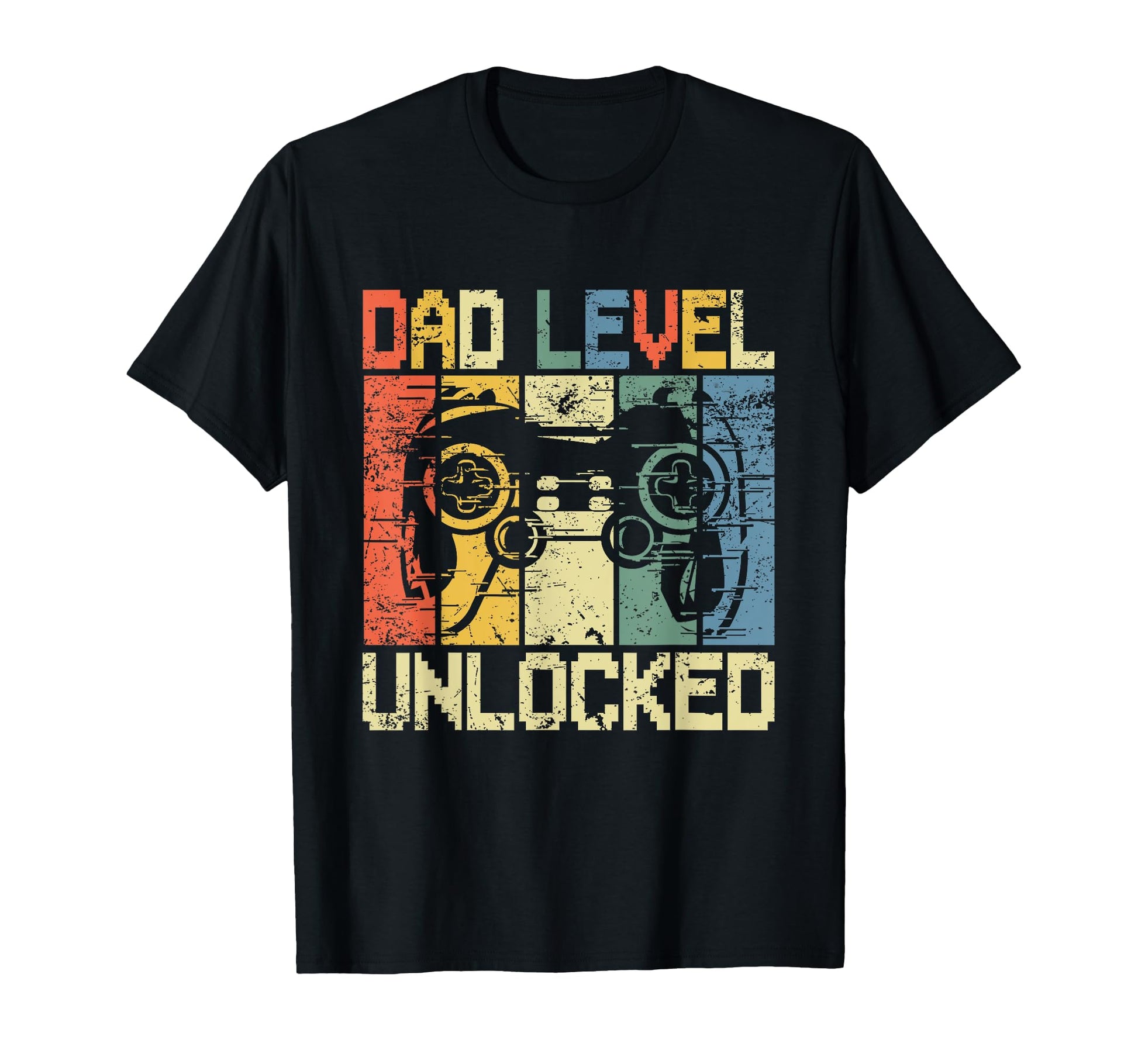 Dad Level Unlocked Gaming Controller T-Shirt - Trendy Graphic Men Women - T-Shirt, Sweatshirt, Hoodie