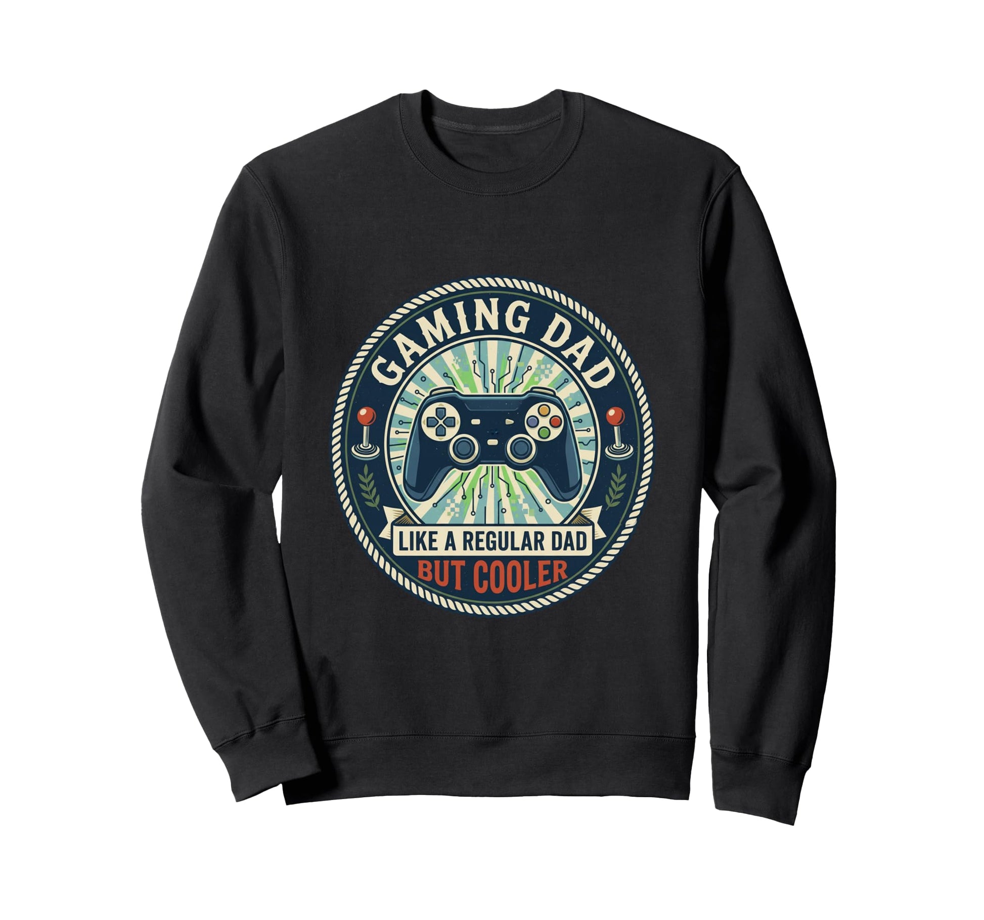 Gaming Dad Gamer Controller Console Sweatshirt - Novelty Apparel Men Women - T-Shirt, Sweatshirt, Hoodie