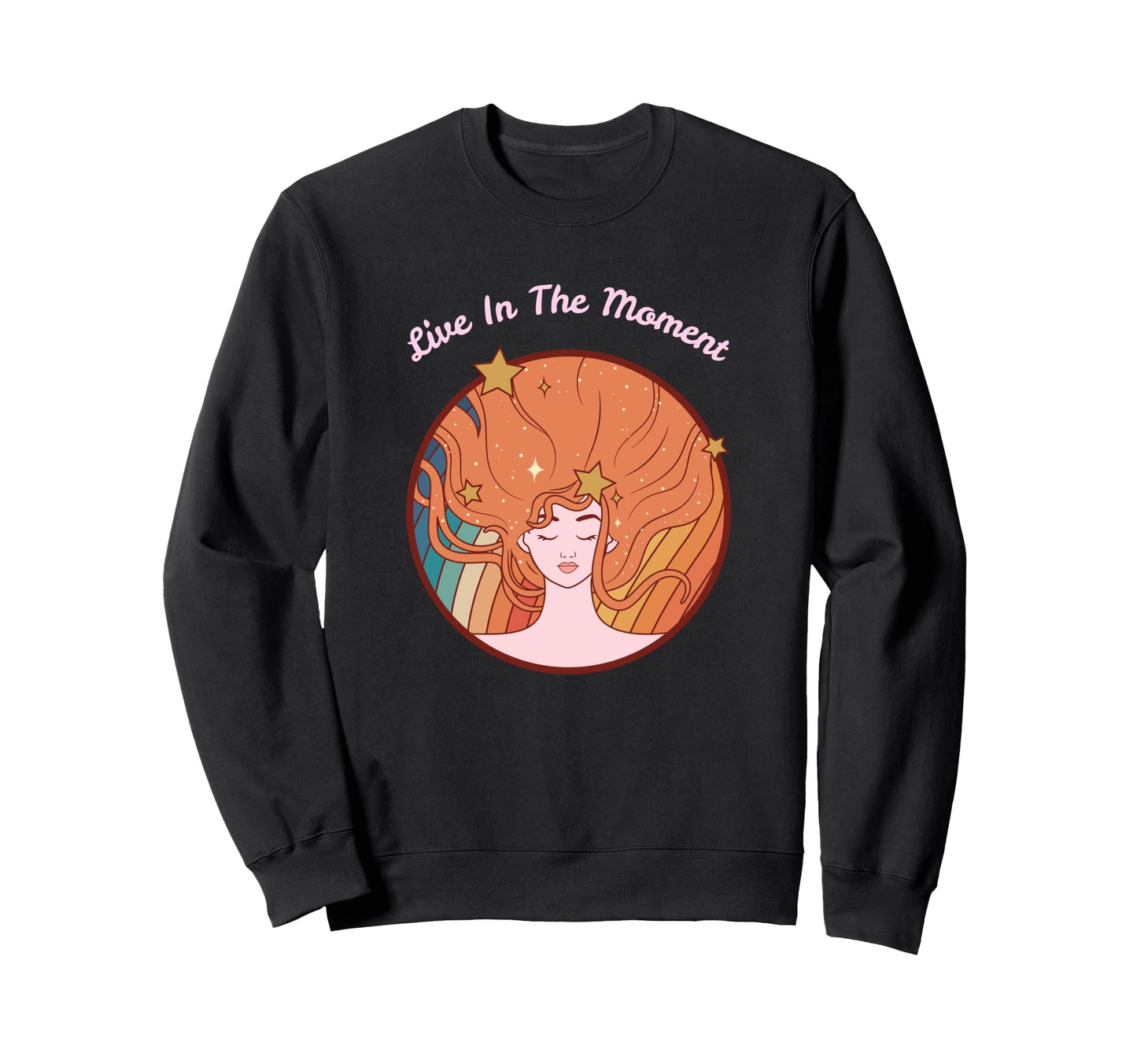 Live Moment Hippie Boho Sweatshirt - Custom Art Print Men Women - T-Shirt, Sweatshirt, Hoodie