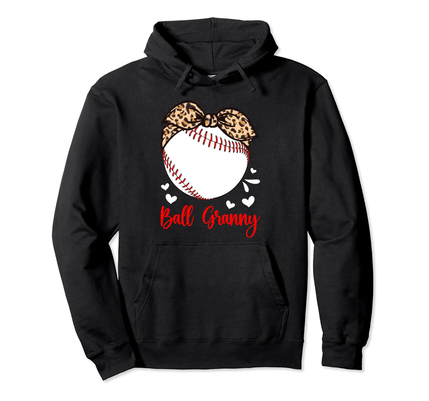 Ball Granny Baseball Granny Baseball Hoodie - Novelty Apparel for Adults - T-Shirt, Sweatshirt, Hoodie