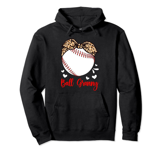 Ball Granny Baseball Granny Baseball Hoodie - Novelty Apparel for Adults - T-Shirt, Sweatshirt, Hoodie