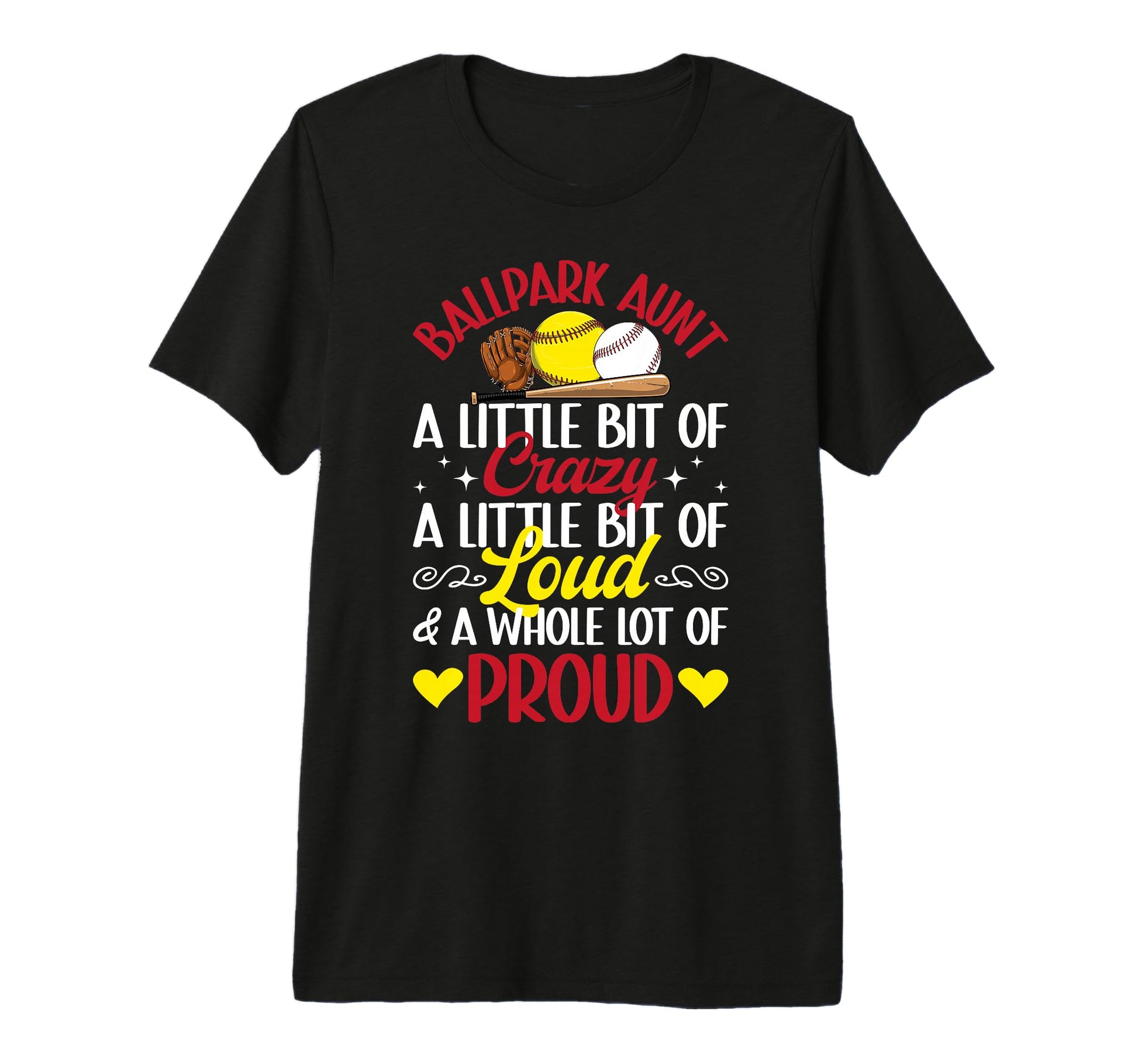 Ballpark Aunt Definition Baseball T-Shirt - Novelty Apparel Men Women - T-Shirt, Sweatshirt, Hoodie