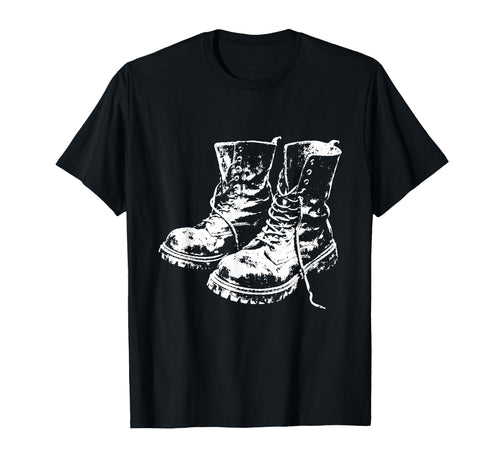 Punk Rock Combat Boots 90S Grunge T-Shirt - Casual Everyday Wear Men Women - T-Shirt, Sweatshirt, Hoodie