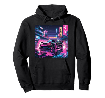 Vaporwave Aesthetic Jdm Drift Legend Hoodie - Fun Novelty Design Unisex - T-Shirt, Sweatshirt, Hoodie