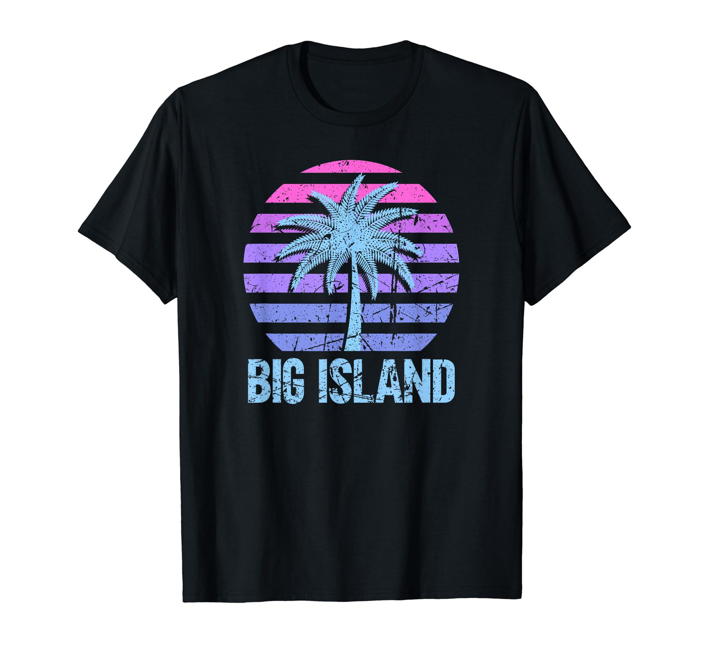 Big Island Vacation Vaporwave T-Shirt - Custom Art Print Men Women - T-Shirt, Sweatshirt, Hoodie