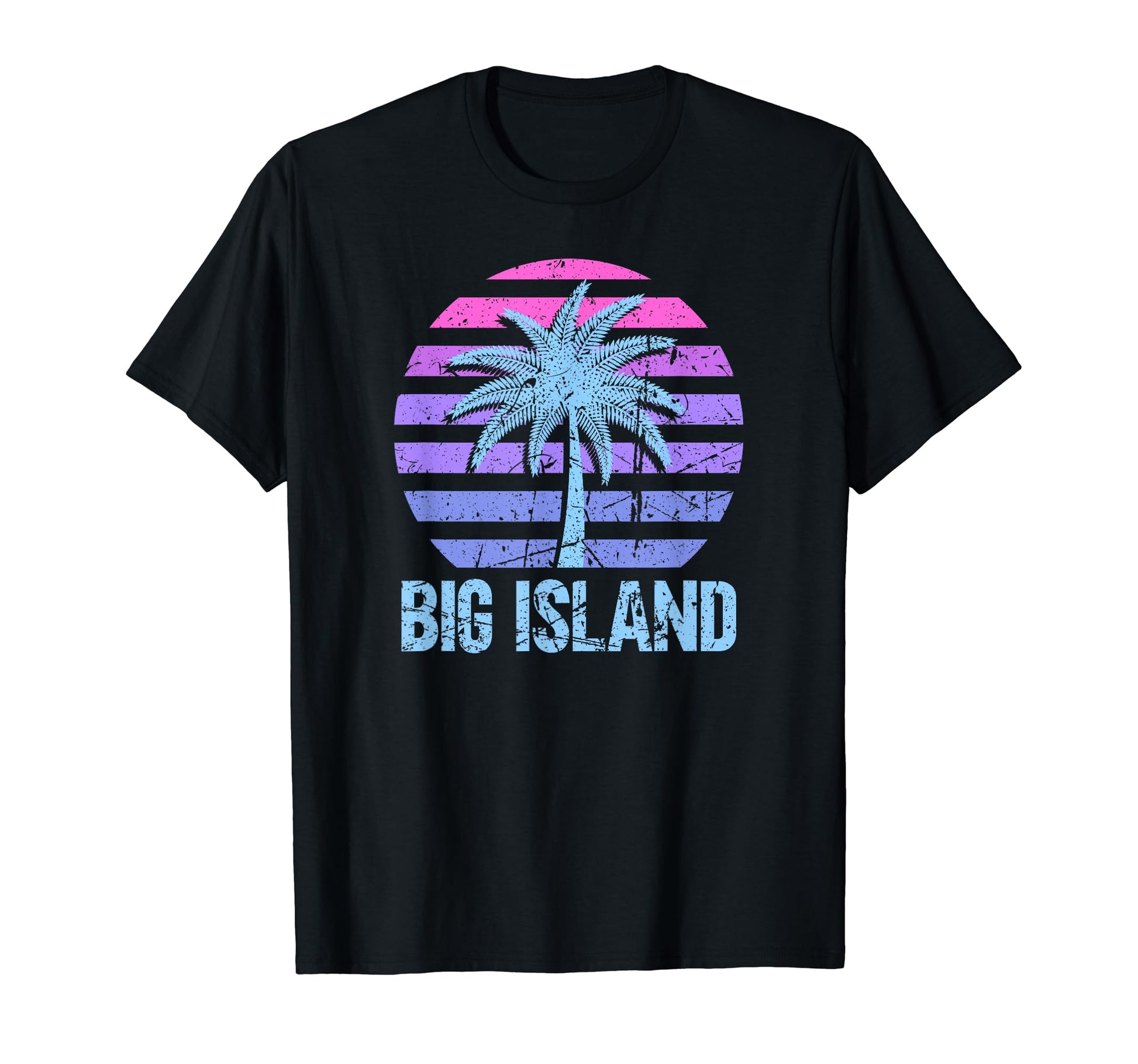 Big Island Vacation Vaporwave T-Shirt - Custom Art Print Men Women - T-Shirt, Sweatshirt, Hoodie