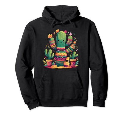 Cactus Serape Succulent Plant Cacti Hoodie - Fun Novelty Design for Adults - T-Shirt, Sweatshirt, Hoodie