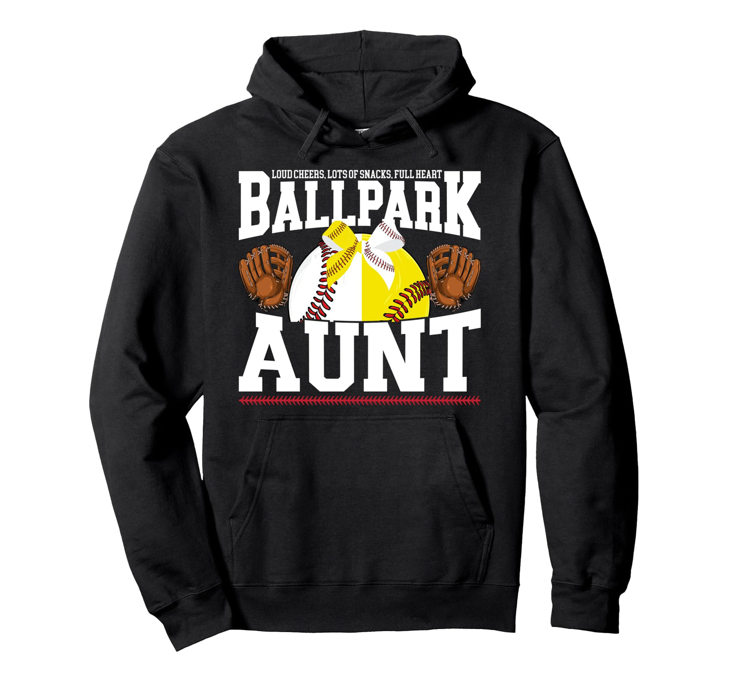 Funny Baseball Softball Aunt Softball Hoodie - Custom Art Print Unisex - T-Shirt, Sweatshirt, Hoodie