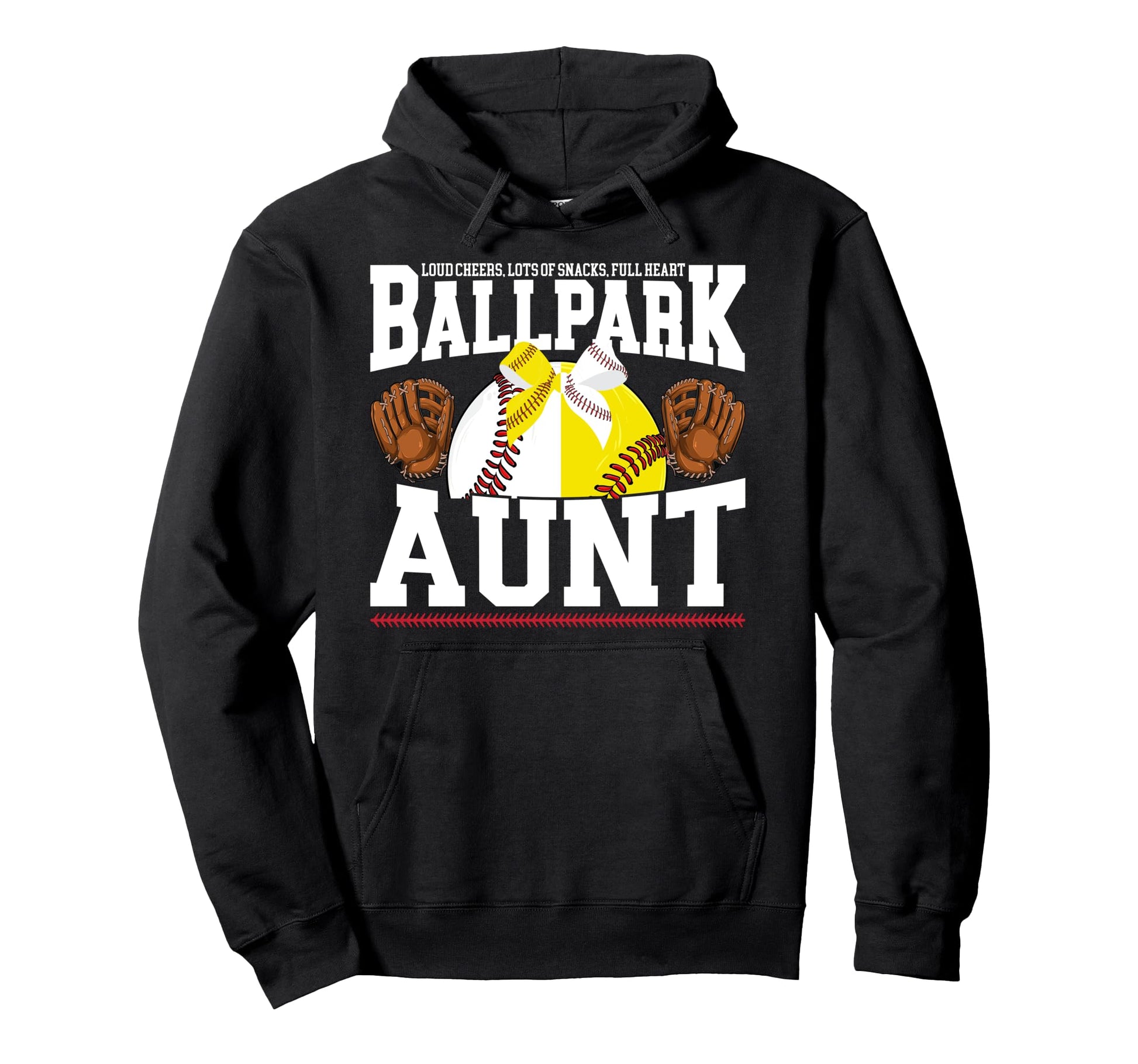 Funny Baseball Softball Aunt Softball Hoodie - Custom Art Print Unisex - T-Shirt, Sweatshirt, Hoodie