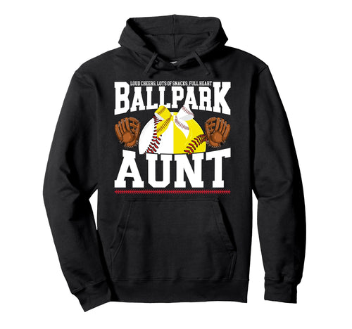 Funny Baseball Softball Aunt Softball Hoodie - Custom Art Print Unisex - T-Shirt, Sweatshirt, Hoodie