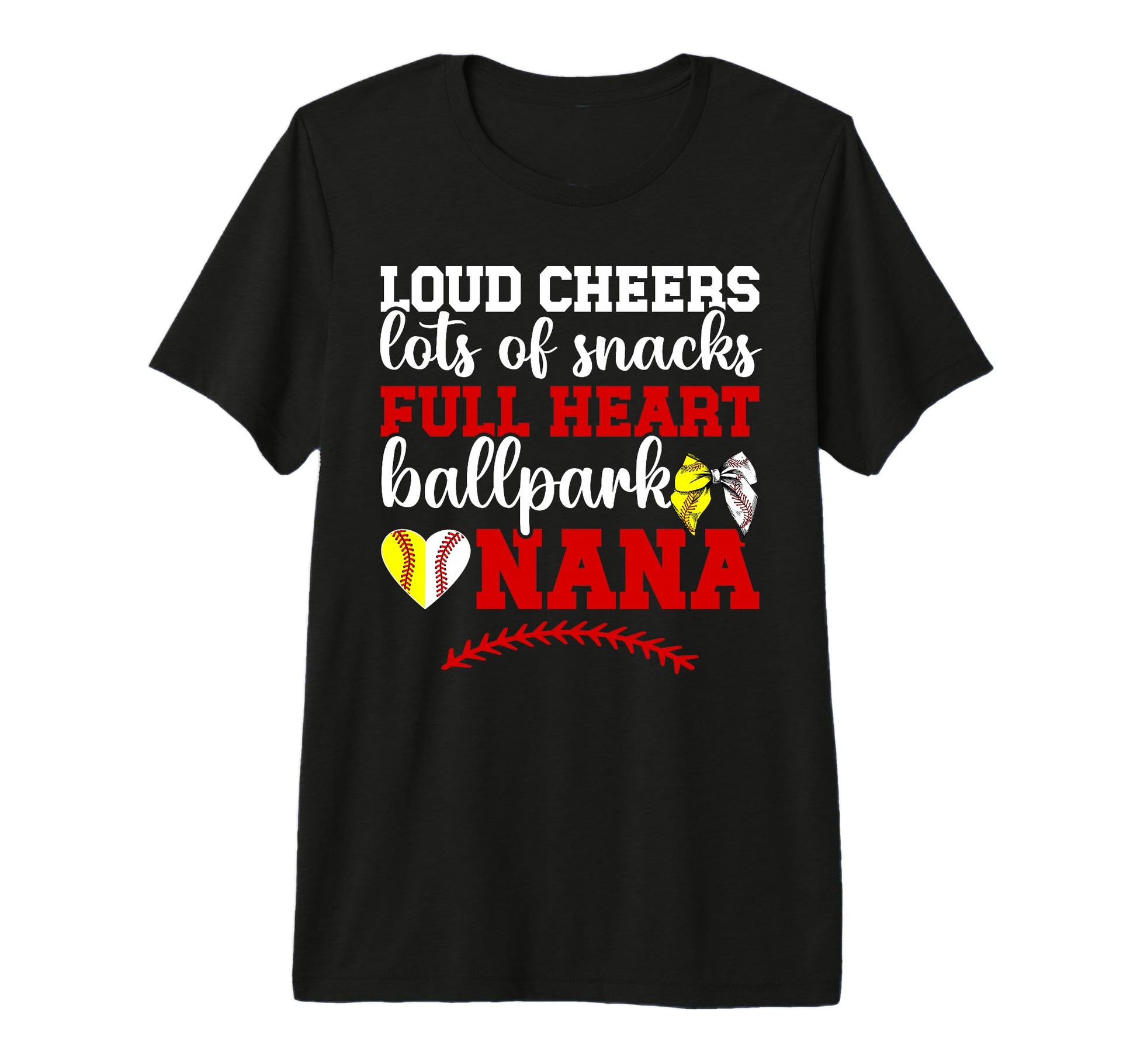 Ballpark Nana Grandma Funny T-Shirt - Fun Novelty Design for Adults - T-Shirt, Sweatshirt, Hoodie