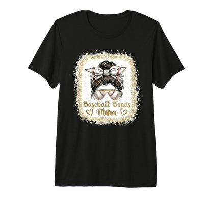 Baseball Bonus Mom Sport Mom Game Day T-Shirt - Unique Graphic Men Women - T-Shirt, Sweatshirt, Hoodie