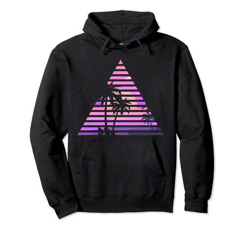 Palm Tree 90S Vaporwave Aesthetic 80S Hoodie - Aesthetic Graphic Men Women - T-Shirt, Sweatshirt, Hoodie